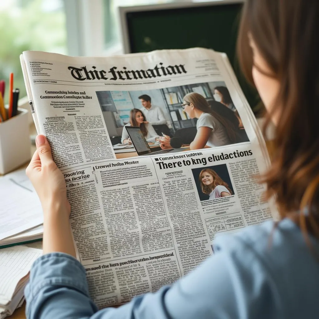 Columna de opinión en periódico nacional sobre educación comunicativa